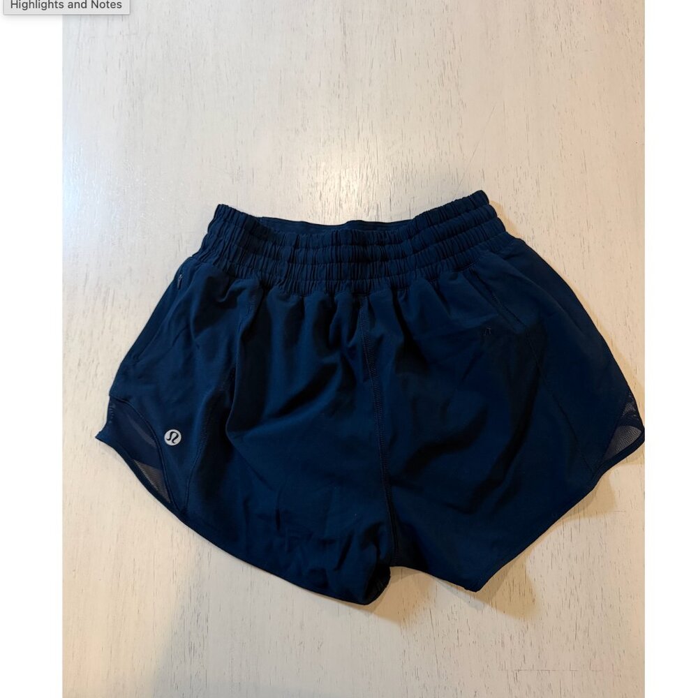 Lululemon Hotty Hot Shorts - Navy Blue - Picture 2 of 2
